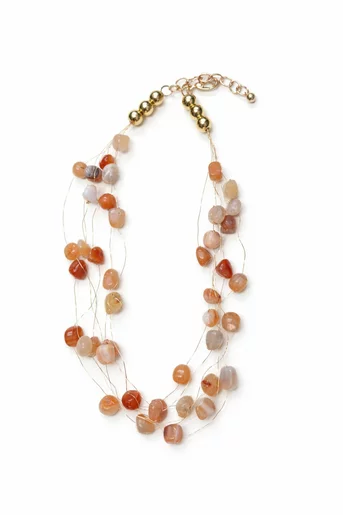 Colier cu pietre roz CONS60206