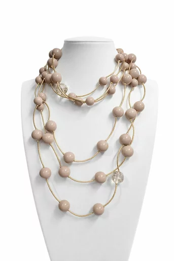 Colier perle taupe CONS60201