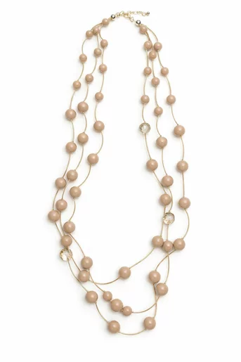 Colier perle taupe CONS60201