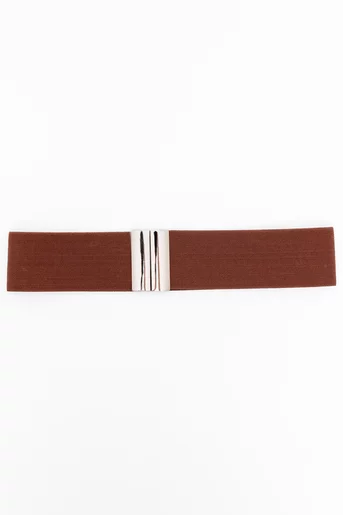 Curea elastică cu inchizătorea moș-babă maro C160809