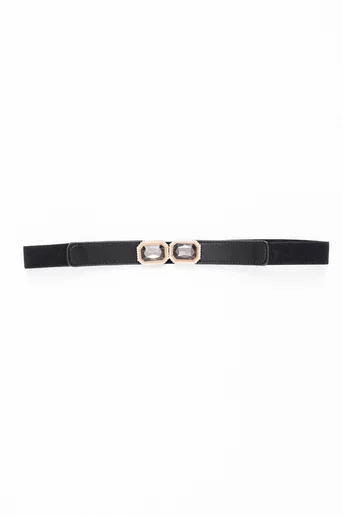 Curea elastică cu pietre neagră CFY0901