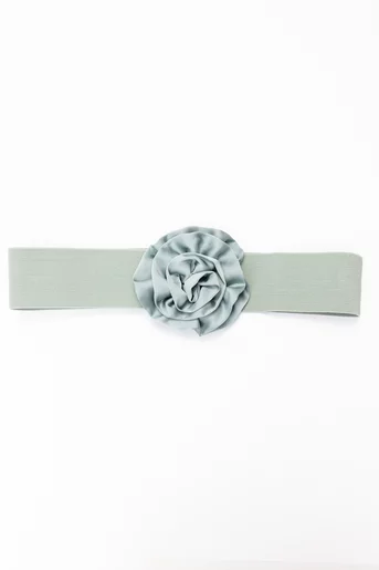 Curea elastică decorată cu trandafir vernil C16860508