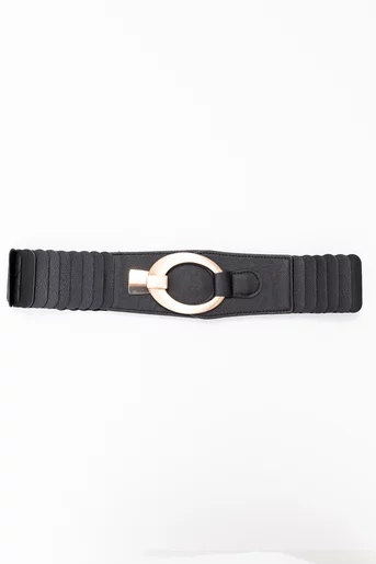 Curea elastică neagră cu model suprapus C16860508