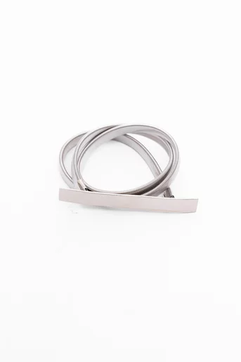 Curea metalică argintie CFY0907