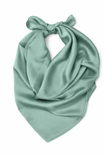 Eșarfă satinată uni vernil EGK60209