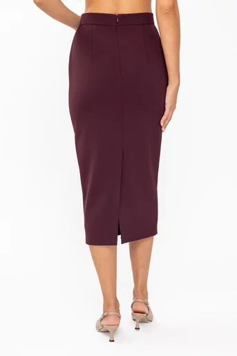 Fustă Caramel conică Meg burgundy F3607
