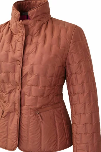 Jachetă intermediară cu puf maro JFL60202