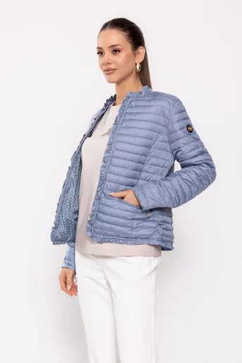 Jachetă intermediară cu volane bleu JFL60201