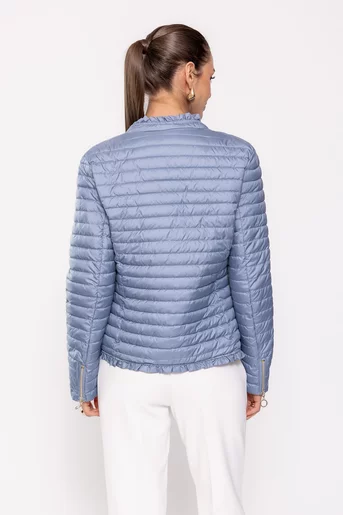 Jachetă intermediară cu volane bleu JFL60201