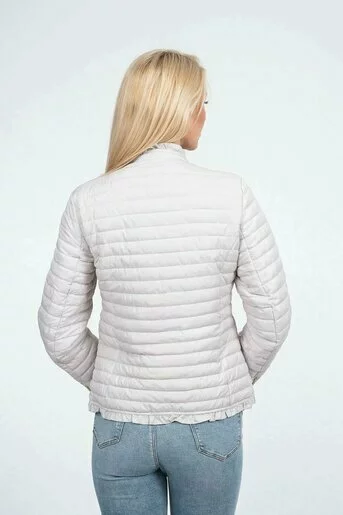 Jachetă intermediară cu volane ivory JFL60201