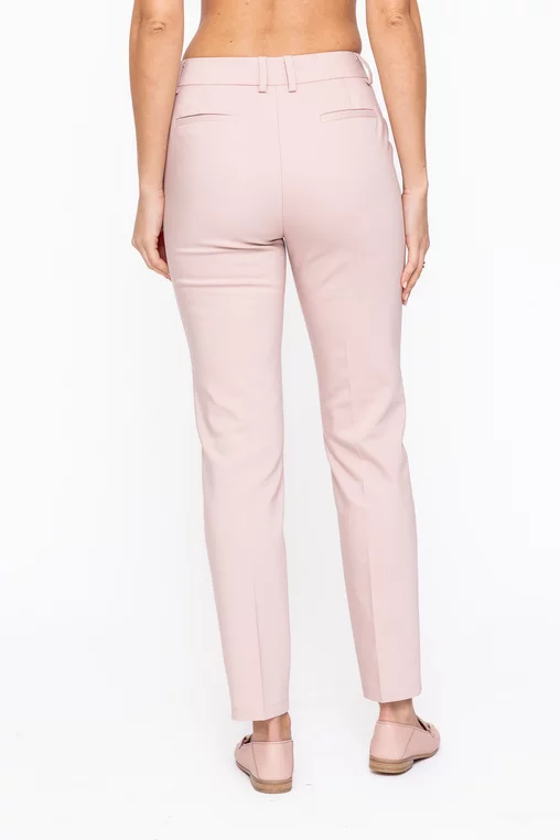 Pantaloni Caramel conici cu dungă cusută bej P2602 thumbnail picture - 