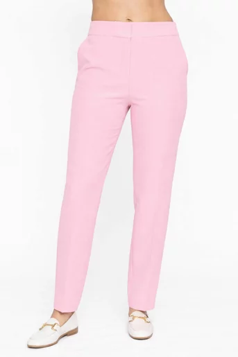 Pantaloni Caramel conici roz P2613