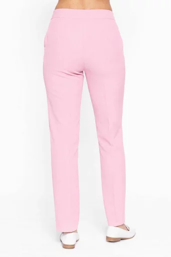 Pantaloni Caramel conici roz P2613