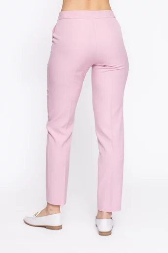 Pantaloni Caramel conici roz P2613