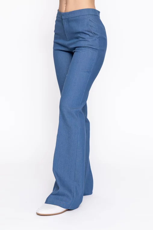 Pantaloni Caramel denim drepți albastru deschis  P2611 thumbnail picture - 