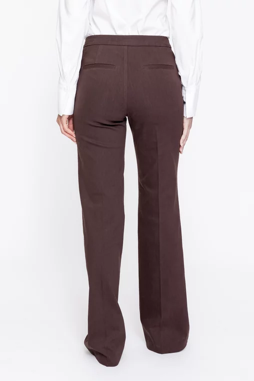 Pantaloni Caramel denim drepți maro P2611 thumbnail picture - 
