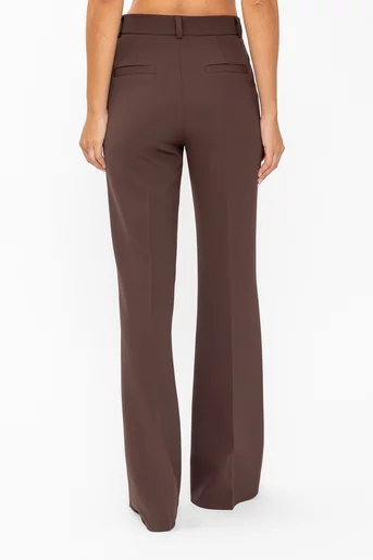 Pantaloni Caramel evazați maro P2618