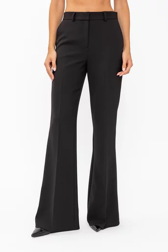 Pantaloni Caramel evazați negru P2618