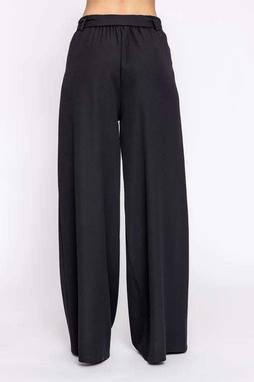 Pantaloni Caramel lejeri cu cordon negri P2615 thumbnail picture - 