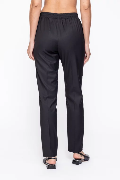 Pantaloni Caramel lejeri cu elastic negri P2612 thumbnail picture - 