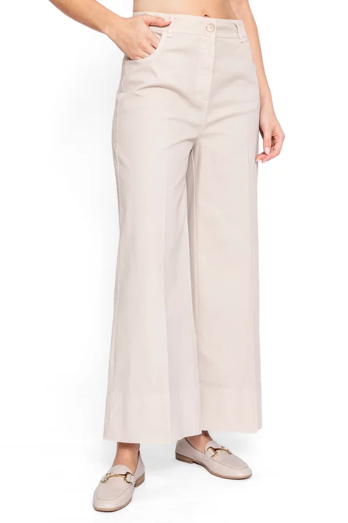 Pantaloni croi evazat bej PVV60202 thumbnail picture - 