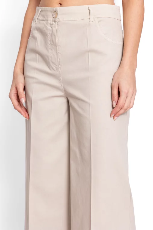 Pantaloni croi evazat bej PVV60202 thumbnail picture - 