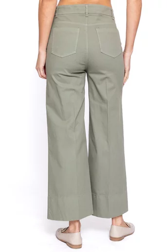 Pantaloni croi evazat kaki PVV60202
