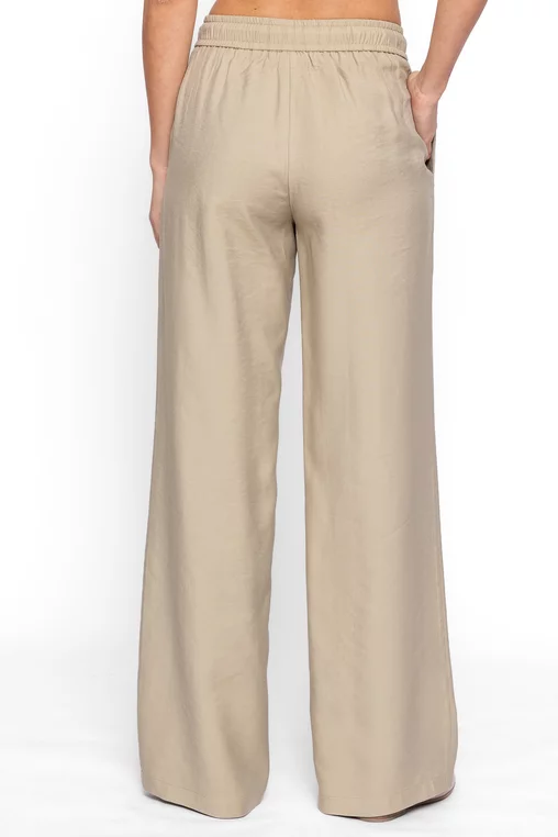 Pantaloni lejeri cu elastic kaki PKC60201 thumbnail picture - 