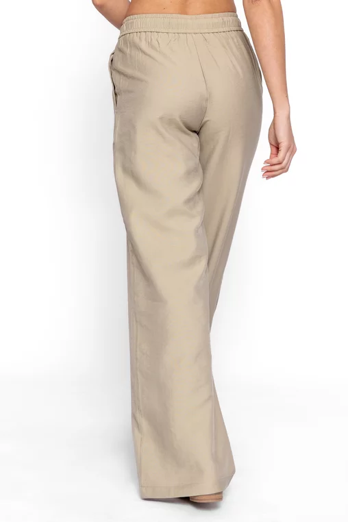 Pantaloni lejeri cu elastic kaki PKC60201 thumbnail picture - 