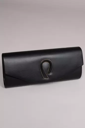 Poseta eleganta tip plic neagra A10224