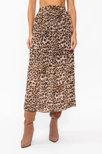 Fustă voal animal print FLA60901