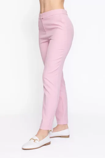 Pantaloni Caramel conici roz P2613