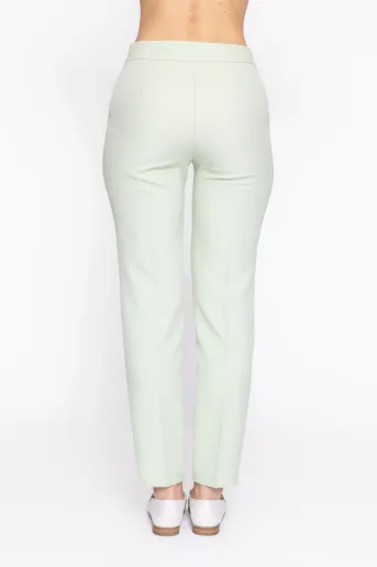 Pantaloni Caramel conici vernil  deschis P2613