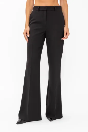 Pantaloni Caramel evazați negru P2618