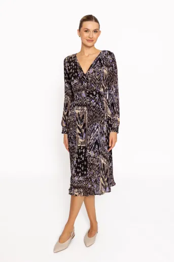 Rochie midi voal imprimat RRS60808
