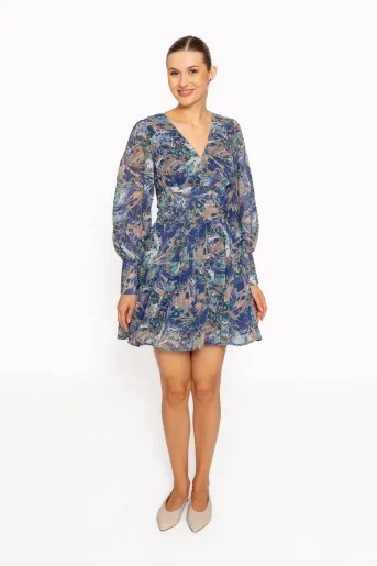 Rochie mini imprimeu abstract RRS60809