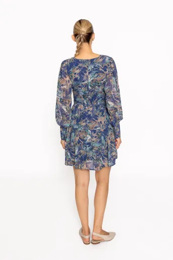 Rochie mini imprimeu abstract RRS60809