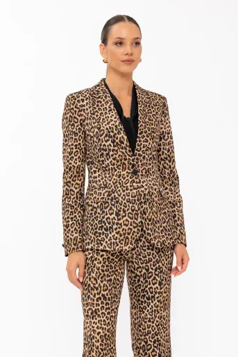 Sacou Caramel animal print S1611