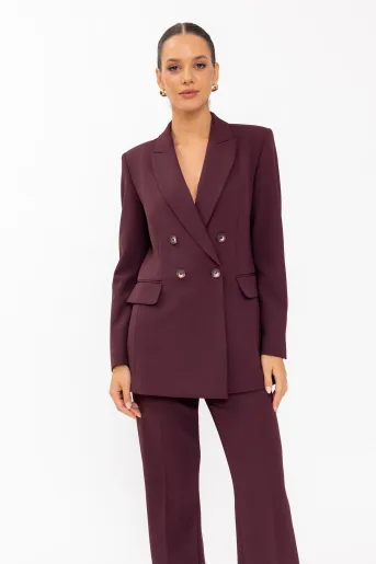 Sacou Caramel oversize Meg burgundy S1609