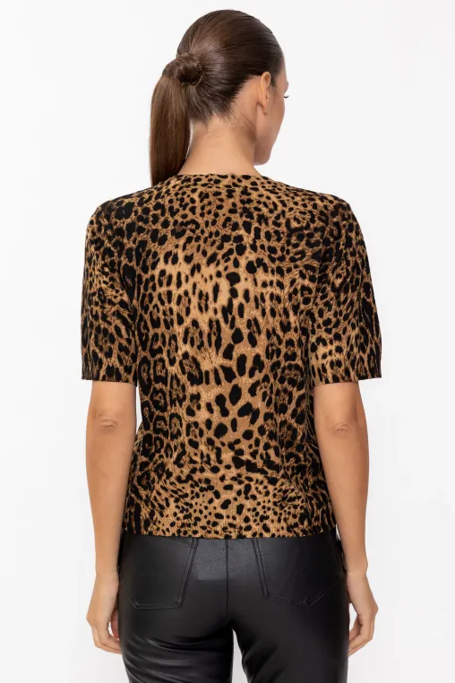 Bluză tricotaj moale animal print BBR60901 thumbnail picture - 