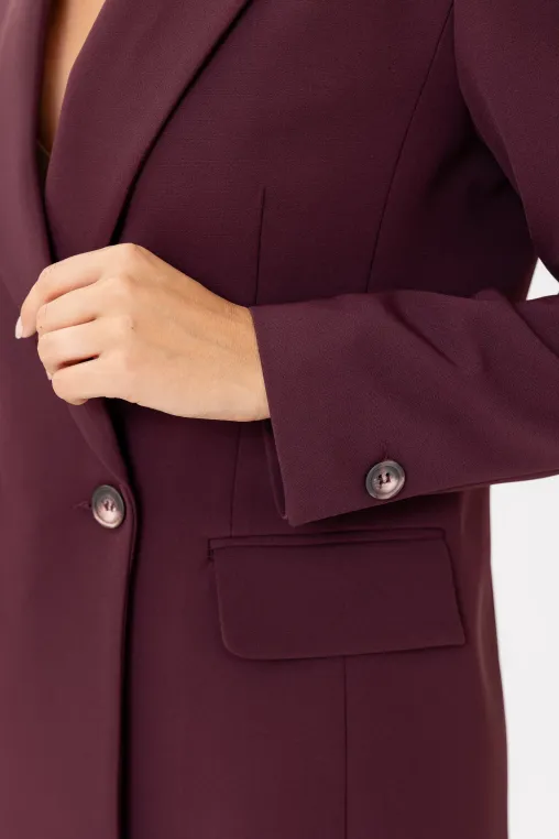 Sacou Caramel oversize Meg burgundy S1609 thumbnail picture - 