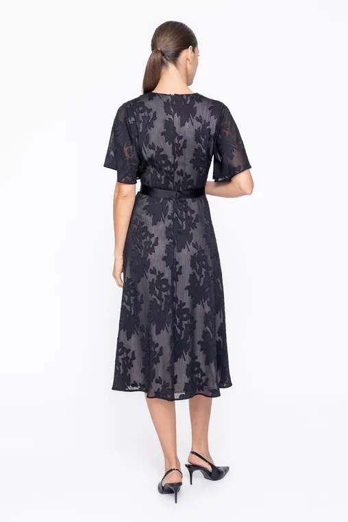 Rochie Caramel elegantă cu cordon R8614 thumbnail picture - 