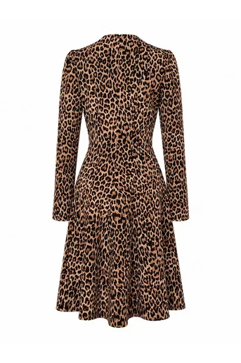 Rochie Caramel în clini animal print R8643