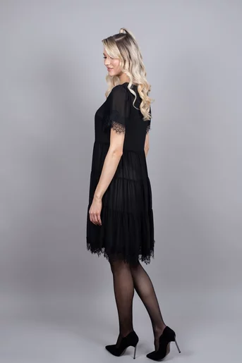 Rochie eleganta cu aplicatie dantela  R8303