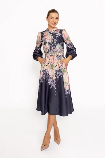 Rochie elegantă cu curea bluemarin RRS60808