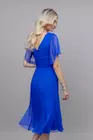 Rochie eleganta din matase naturala albastra R8338 thumbnail picture - 