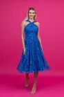 Rochie eleganta  din voal cu bretele intrepatrunse R8326 thumbnail picture - 