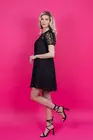 Rochie eleganta din voal cu insertie dantela R8316 thumbnail picture - 