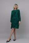 Rochie lejera voal imprimat cu volane verde R8341 thumbnail picture - 