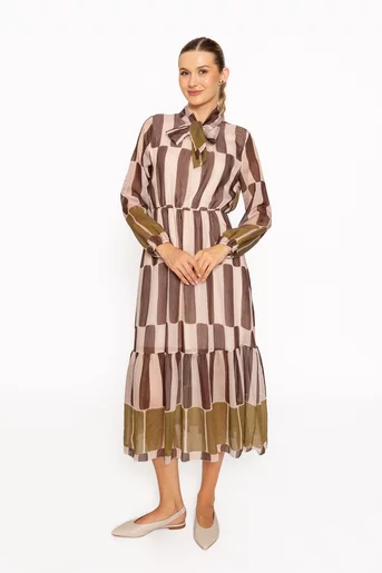 Rochie midi cu fundă RLM60802